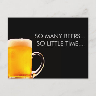 Postal Foamy Beer Mug Postcard