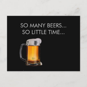 Postal Foamy Beer Mug Postcard