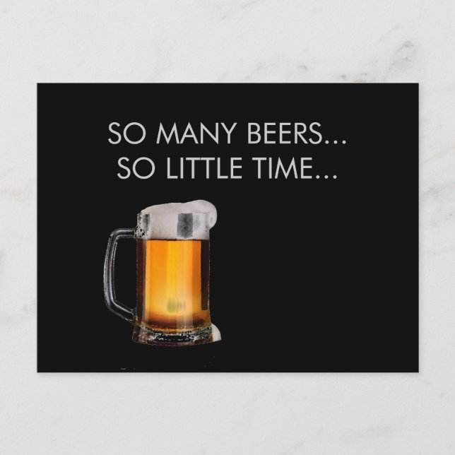 Postal Foamy Beer Mug Postcard (Anverso)