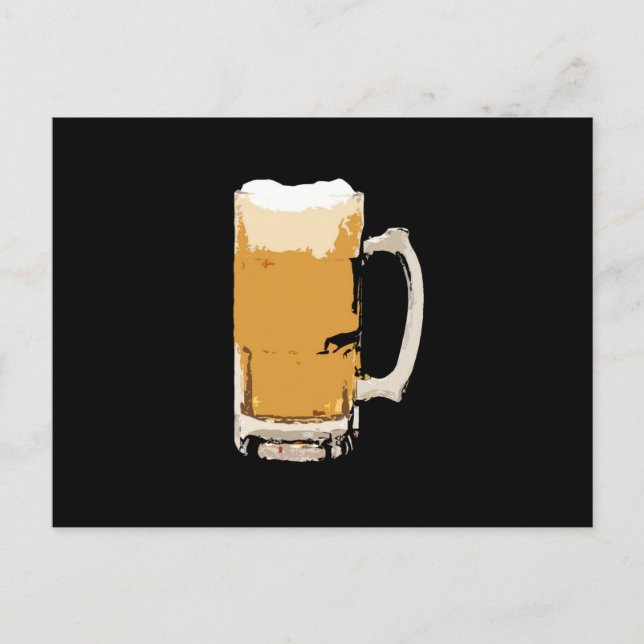 Postal Foamy Mug De Beer Pop Art (Anverso)
