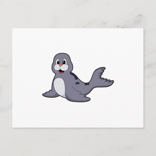 Postal Foca Adorable (Anverso)