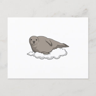 Postal Foca en Nubes