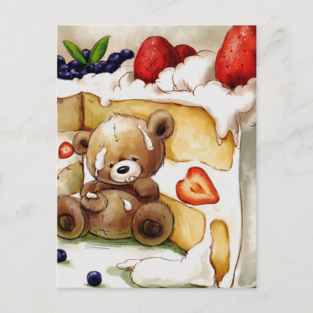 Postal Födelsedags Nalle (Anverso)