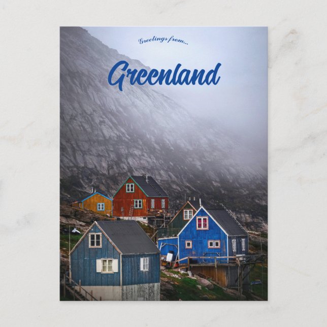 Postal Fog Sweeping Through Kullorsuaq Greenland (Anverso)