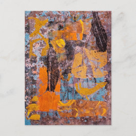 Postal Fogata de invierno, Collage, Un abstracto de impre