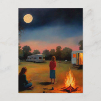 Postal Fogata en el arte Trailer Park