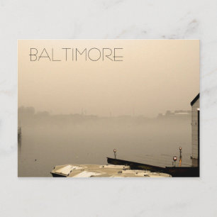 Postal Foggy Baltimore