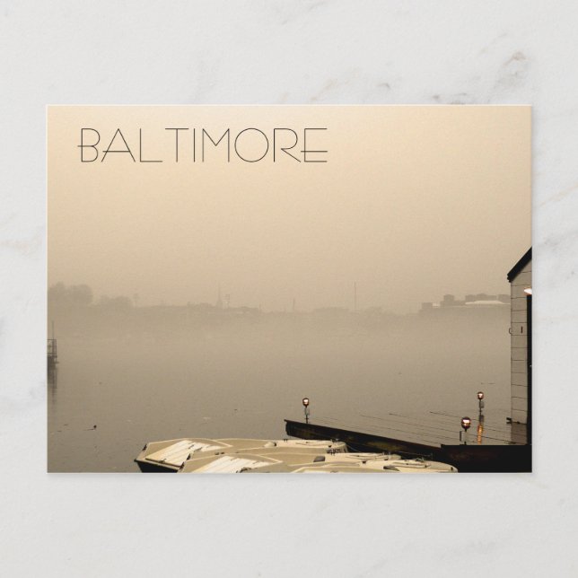 Postal Foggy Baltimore (Anverso)