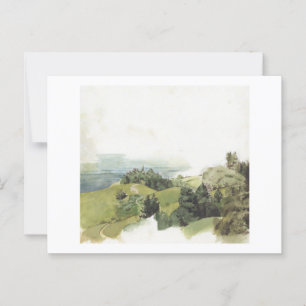 Postal Foggy California Hills