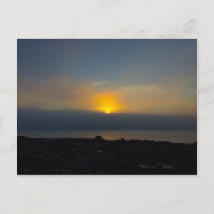 Postal Foggy Sunrise, Bahía de Gouldsboro, Maine