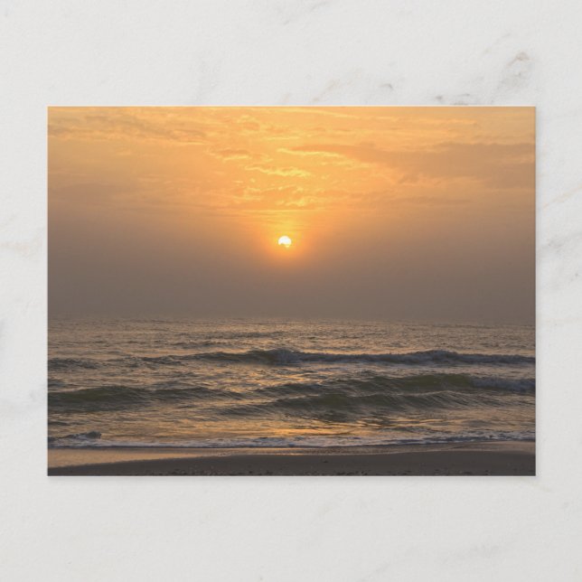Postal Foggy Sunset, Cabo San Blas, Florida (Anverso)