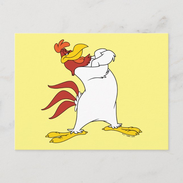 Postal Foghorn Leghorn Brazos Cruzados (Anverso)