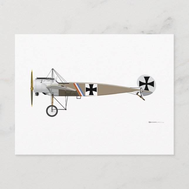 Postal Fokker E-1 Eindecker (Anverso)