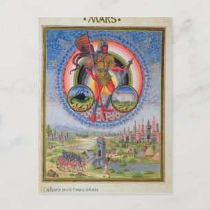 Postal Fol.7v el planeta Marte, de "De Sphaera", 1470