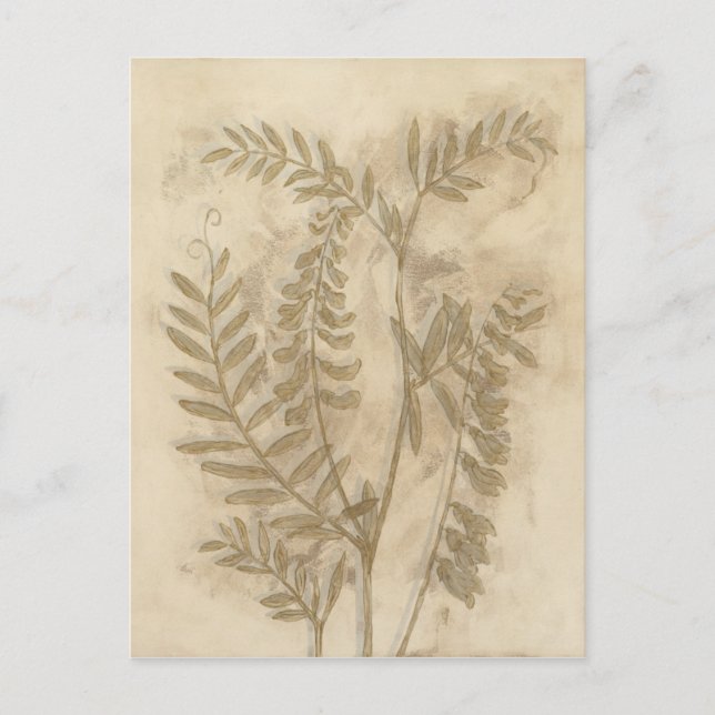 Postal Foliage dorado I (Anverso)