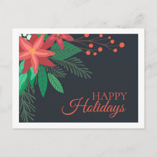 Postal Foliage Happy Holidays