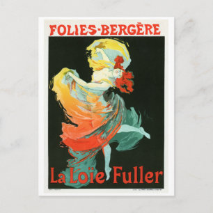 Postal Folies-Bergère La Loie Fuller Jules Chéret