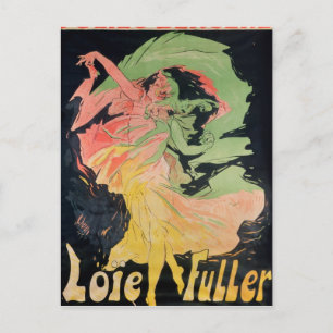 Postal Folies Bergeres: Loie Fuller, Francia