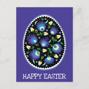 Postal Folklore Feliz Pascua