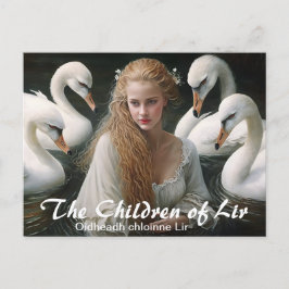 Postal Folklore irlandés Los hijos de Lir