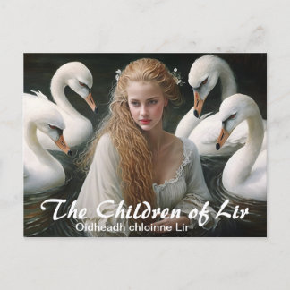Postal Folklore irlandés Los hijos de Lir