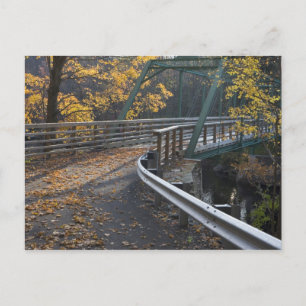 Postal Follaje de otoño y un puente sobre el Millers