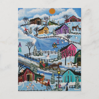 postal FOLLER Primer Día de Nieve LORI EVERETT