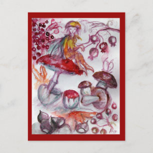 POSTAL FOLLETO MÁGICO DE MUSHOROS