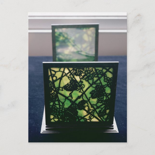 Postal Folletos de Art Nouveau, Tiffany Studios, c.1894 (Anverso)