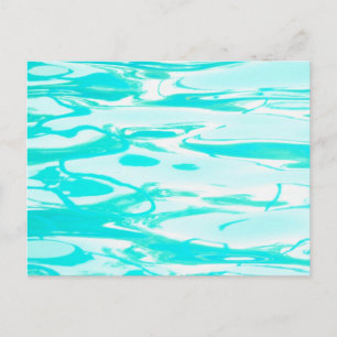 Postal Fondo abstracto de agua de piscina verde acuático