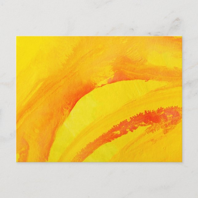 Postal fondo amarillo. acuarela sobre papel (Anverso)