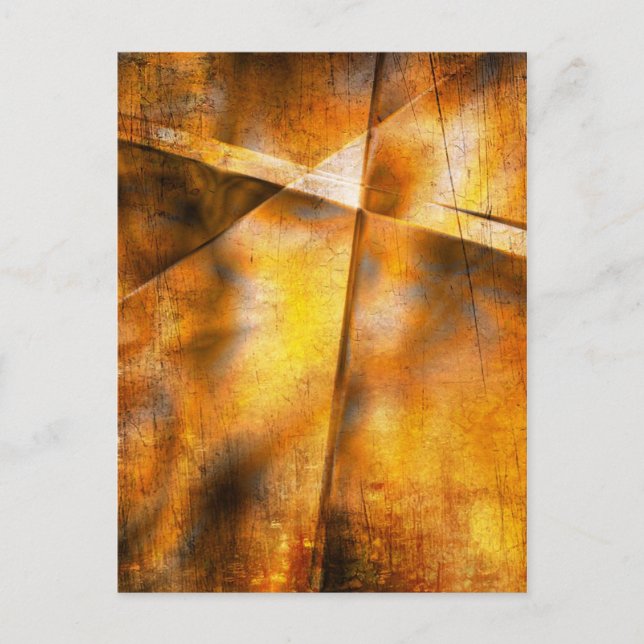 Postal fondo artístico abstracto colorido (Anverso)