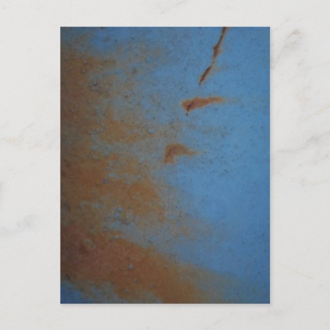 Postal Fondo azul rusto (Anverso)