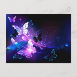 Postal Fondo con mariposas nocturnas