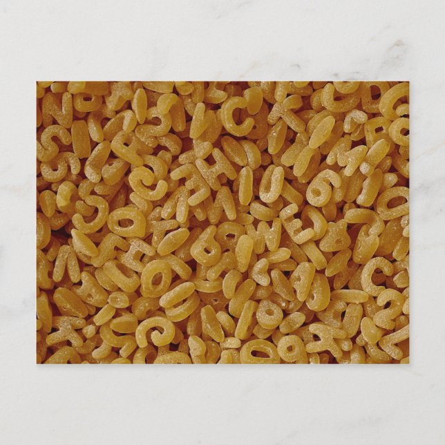 Postal Fondo de alfabeto único (Anverso)