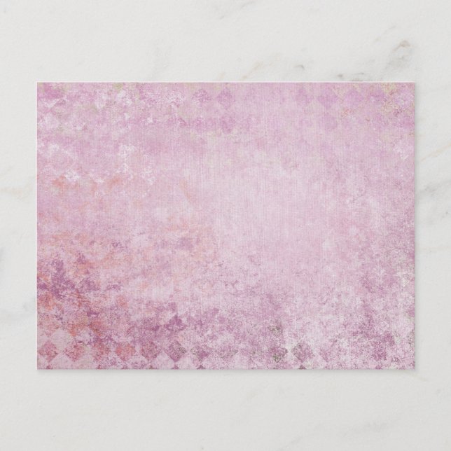 Postal Fondo de Collage de Diamantes Rosa