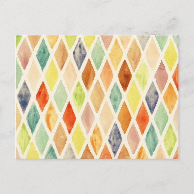 Postal Fondo de color de agua (Anverso)