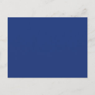 Postal Fondo de color de tendencia sólido azul oscuro cob