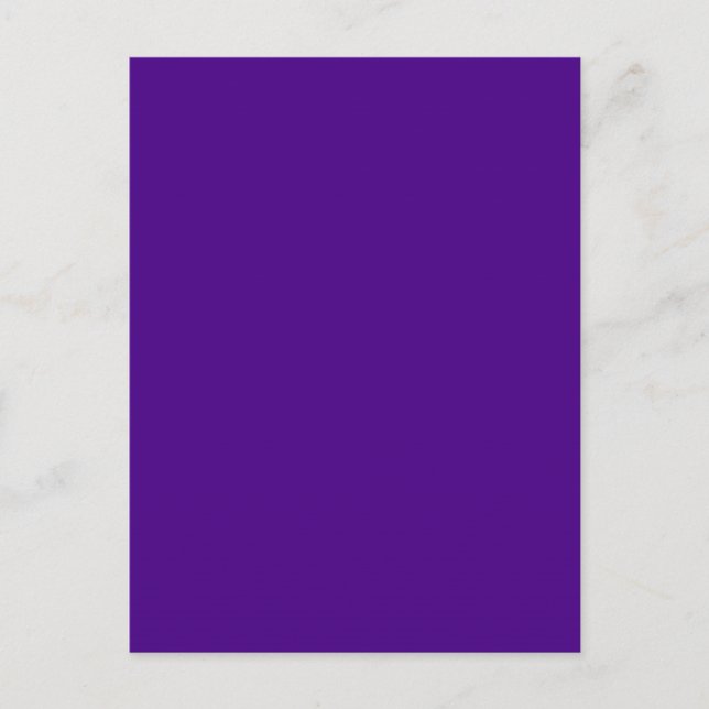 Postal Fondo de color índigo oscuro real morado de tenden (Anverso)