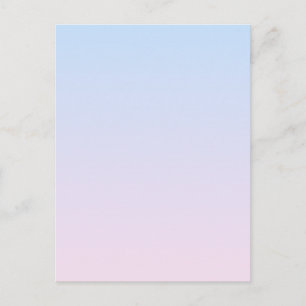 Postal Fondo de degradado rosa pálido y azul