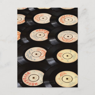 Postal Fondo de discos de vinilo