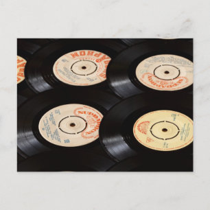 Postal Fondo de discos de vinilo