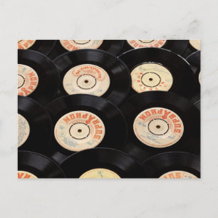 Postal Fondo de discos de vinilo