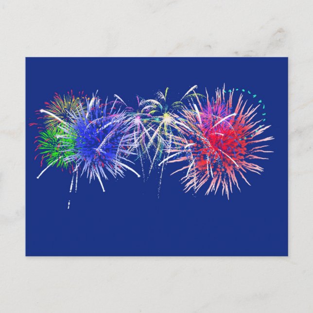 Postal Fondo de Fireworks (Anverso)