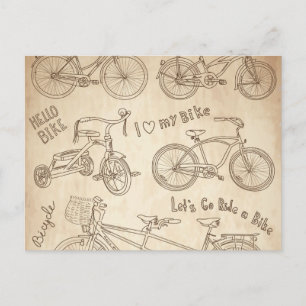 Postal Fondo de la bicicleta