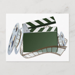Postal Fondo de la placa de la película y el carrete de l