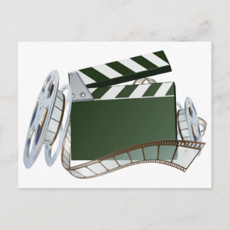 Postal Fondo de la placa de la película y el carrete de l