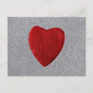 Postal Fondo de pizarra con corazón