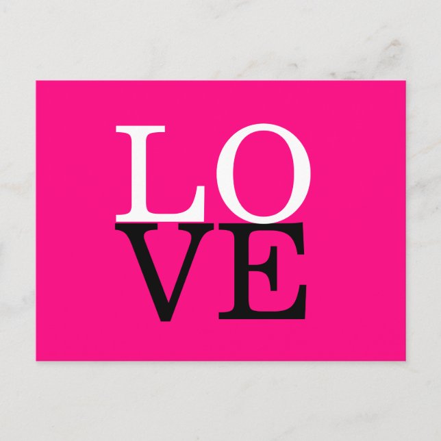 Postal Fondo de Rosa Amor Boda (Anverso)