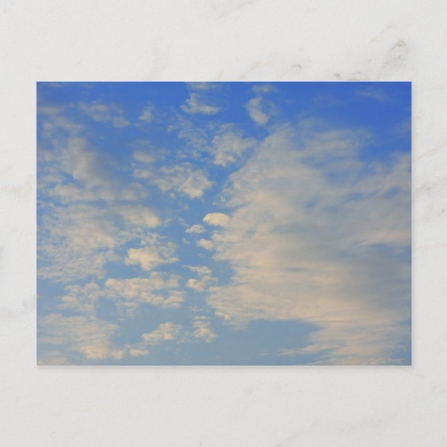 Postal Fondo del cielo azul. (Anverso)